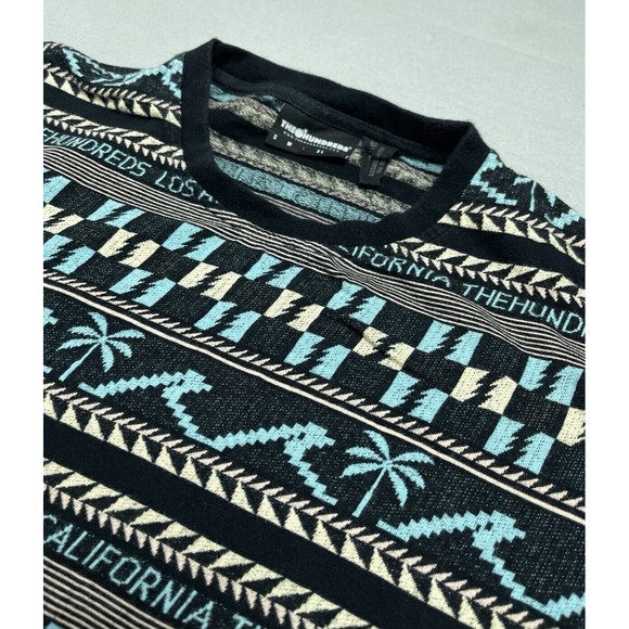 The Hundreds T-Shirt Men's Large Knit Soft Palm Trees & Waves California - Picture 3 of 9